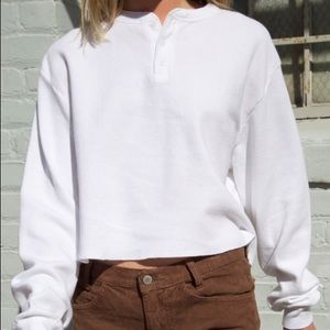 Brandy Melville White Allie top